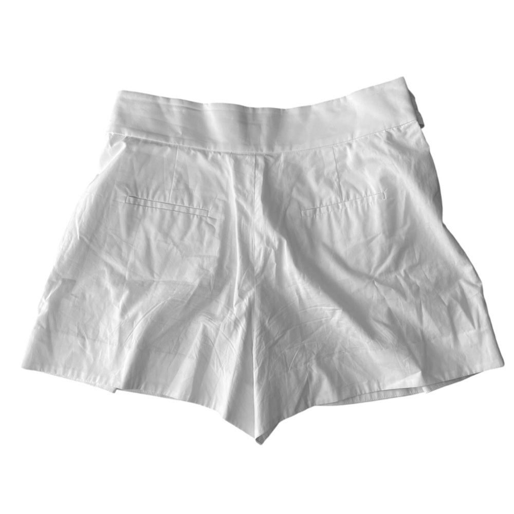 J Crew White Cotton High Waisted Tie Waist Shorts Size 14 - Picture 8 of 10